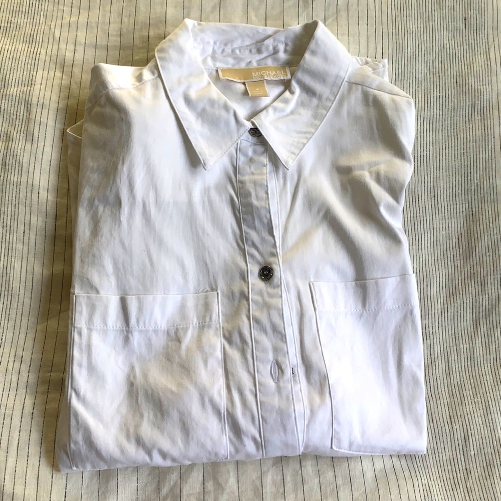White button up dress shirt